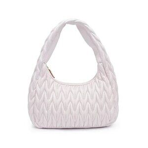 Urban Expressions Helen Women's Quilted Shoulder Bag in White (MSRP $75)